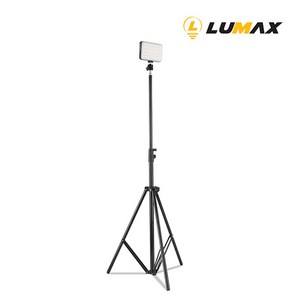 LUMAX 3단 멀티 삼각 알루미늄 스탠드 LT190, 블랙, 1개