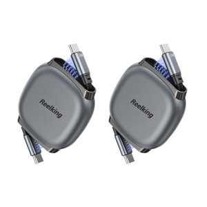 Reelking C타입-C타입 자석타입 휴대용 릴케이블 초고속 PD PPS 240W