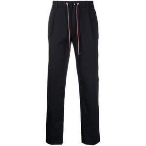 몽클레르 드로스트링 웨이스트 스트레이트 팬츠
