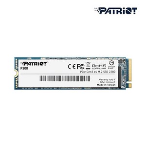 PATRIOT 패트리어트 P300 256GB M.2 NVMe SSD (GEN3/TLC/5년)