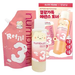 넘버즈인 3번 결광가득 에센스 토너 200ml + 리필 200ml, 1개