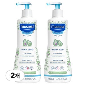 무스텔라 이드라 베베 바디로션, 500ml, 2개