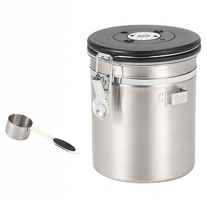 SHUNFA 304 스테인레스 스틸 커피 밀폐 용기 1.5L