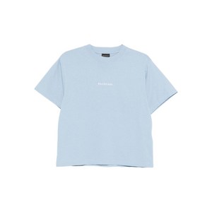 발렌시아가 logo T-shirt, 블루계열, Standard M(KR 66)