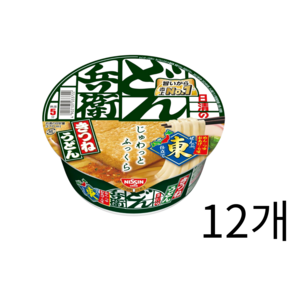 닛신 돈베이 키츠네 우동 동일본 한정, 96g, 12개