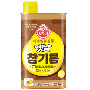 오뚜기옛날 참기름, 500ml, 5개