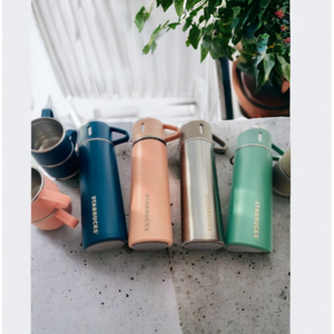 서나shop 별다방 텀블러 500ml + 보온 보냉 컵 세트 스텐 콜드 머그 사무실 차량 차량용 손잡이 핸들 스벅 탐블러 보온병 보냉병 냉텀블러 선물용 선물, 그린