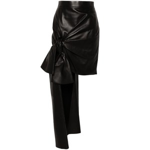 알렉산더맥퀸 드레이프 미니 스커트, 블랙계열, Italy 40(KR 55)