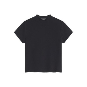 메종키츠네 모크 넥 반소매 티셔츠, 블랙계열, S(KR 55)