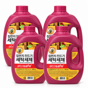 아토세이프 집먼지 진드기 세탁 액상세제 본품, 2.5L, 4개