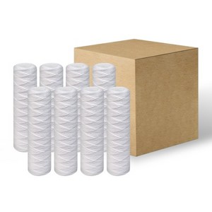 20인치 와운드 필터 (508mm) 1box (25개입) 카트리지 녹물제거 마이크론 실 지하수 정수 부직포 와인드, 5미크론, 1개