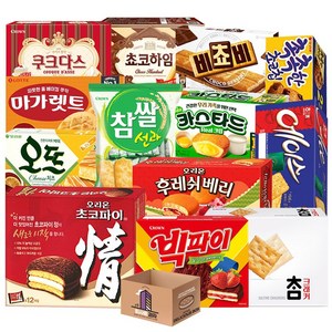 초코파이 카스타드 마가렛트 등 대용량 사무실 간식 과자세트 13종(+1) 구성