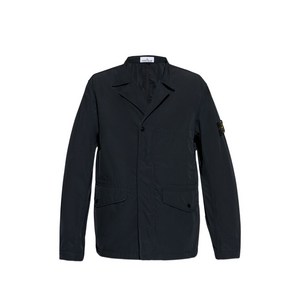 스톤 아일랜드 로고 패치 포켓 오버셔츠, 블랙계열, Standard XXL(KR 110)