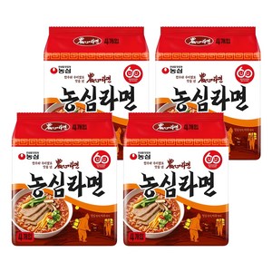 농심 라면 124g, 16개, (4개입 X 4팩)