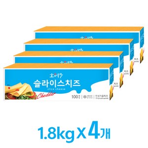 동원 슬라이스 치즈, 1.8kg, 4개