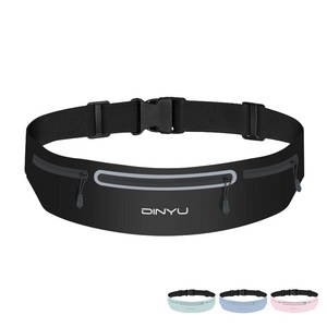 파우치랩 플립벨트 러닝벨트 3세대 러닝 가방 마라톤 등산 힙색, 시크 블랙