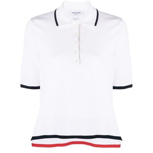 톰 브라운 골지 스티치 박시 폴로 셔츠, 화이트계열, Italy 40(KR 55)