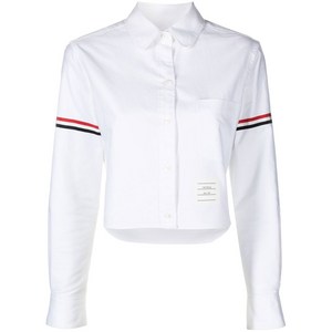 톰 브라운 크롭 코튼 셔츠, 화이트계열, Italy 40(KR 55)