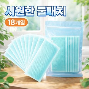 시원하샘 골프 캠핑 등산 여름 냉각시트 아이스 쿨 패치 18개, 150g, 1세트