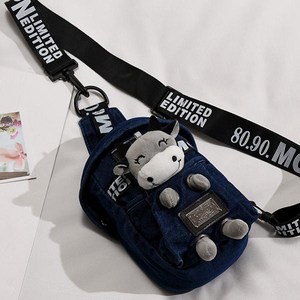 투니스 여성 스몰 데님 크로스백