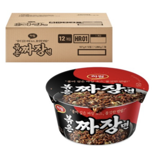 하림 볶은짜장면 컵 107g, 12개
