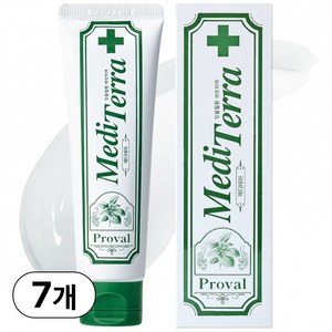 프로벨 메디테라 잇몸치약 특허성분함유 구취제거 불소 잇몸질환예방+제조사책임보험, 120g, 7개