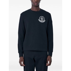 몽클레르 로고 장식 스웨트셔츠, 블랙계열, Standard XL(KR 104-185)