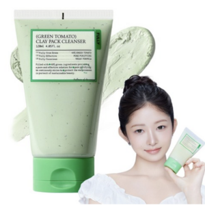 풀리 비건 그린 토마토 클레이 팩 클렌저, 120ml, 1개