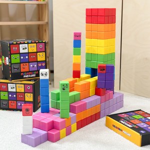 맥킹덤 영유아 자석 블럭 교구 빅사이즈 100P, 100PCS