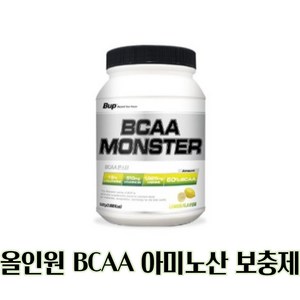 BUP BCAA몬스터 레몬맛 아미노산 헬스보충제, 1개, 500g