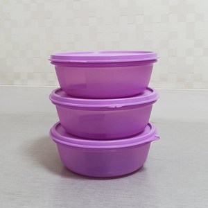 타파웨어 모듈러보울 반찬통 밀페용기 600ml 퍼플, 3개, 진보라