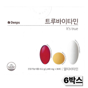 [덴프스] □트루바이타민X 6박스, 30정, 6개