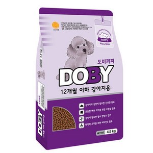 도비 퍼피 퍼피/키튼 12개월 이하 반려견용 건식사료, 4.5kg, 1개