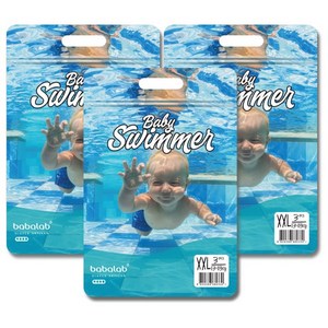 바바랩 팬티형 수영장 기저귀 아동공용, 점보형(2XL), 9매