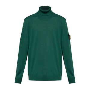 스톤 아일랜드 패치 포켓 터틀넥 스웨터, 그린계열, Standard S(KR 90)