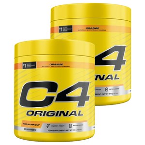 셀루코어 C4 오리지널 프리-워크아웃 오렌지, 372g, 2개