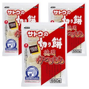 Sato's Kirimochi 라지사이즈 키네츠키모찌, 550g, 3개