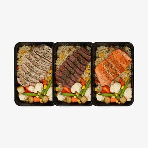 [식스밀 스테이크 계란볶음밥 6키트] 단백질 식단 도시락 벌크업 냉동 고단백 직장인 간편 배달 신제품, 1세트, 325g