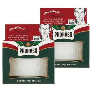 프로라소 프리-쉐이브 크림 유칼립투스 민트, 100ml, 2개