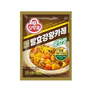 오뚜기 백세 발효 강황 카레 순한맛, 80g, 2개