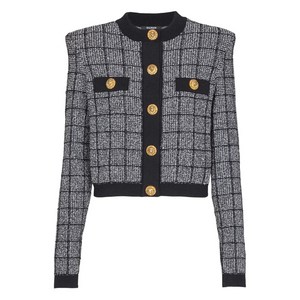 발망 버튼 데님 재킷, 블랙계열+그레이계열, France 36(KR 55)