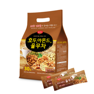 광야 호두아몬드율무차 참마차 쑥차 호박차 30포 씨리얼 아침대용 아침간편식 맛선택, 1개, 18g, 30개입