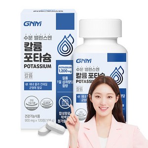 GNM 수분 밸런스엔 칼륨 포타슘 POTASSIUM / 칼륨 영양제 전해질 균형, 1개, 120정