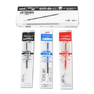 유니 제트스트림 리필심 SXR-80 0.38mm /10개입 1세트, 블루