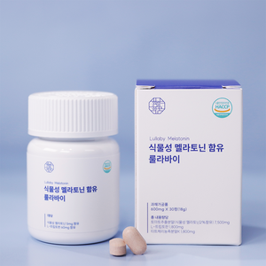 함량의꿈 룰라바이 식물성 멜라토닌 5mg, 4개, 30정