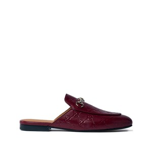 구찌 Princetown embossed leather mules, Italy 37(KR 240), 레드계열