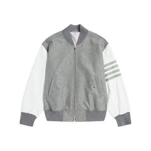 톰 브라운 4 바 스트라이프 보머 재킷, 그레이계열+화이트계열, Numeric 1(KR 95)