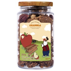 밀잇 청크형 그래놀라 애플시나몬맛, 180g, 1개