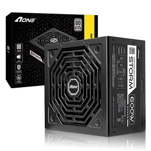 AONE 스톰 600W 80PLUS 스탠다드 블랙 PC 파워서플라이 컴퓨터 전원