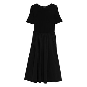 엠포리오아르마니 반소매 맥시 드레스, 블랙계열, Italy 46(KR 88)